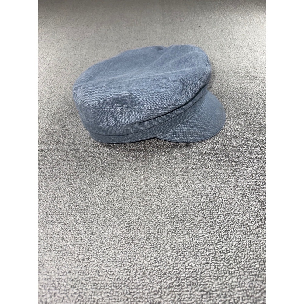 Isabel Marant Newsboy Cap Women 58 Blue Evie Cotton France Made Lined Travel - Picture 5 of 9